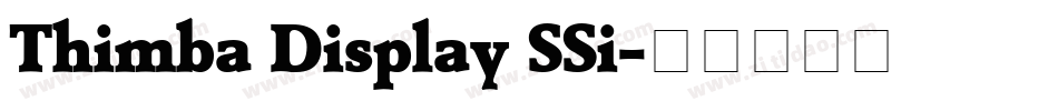 Thimba Display SSi字体转换